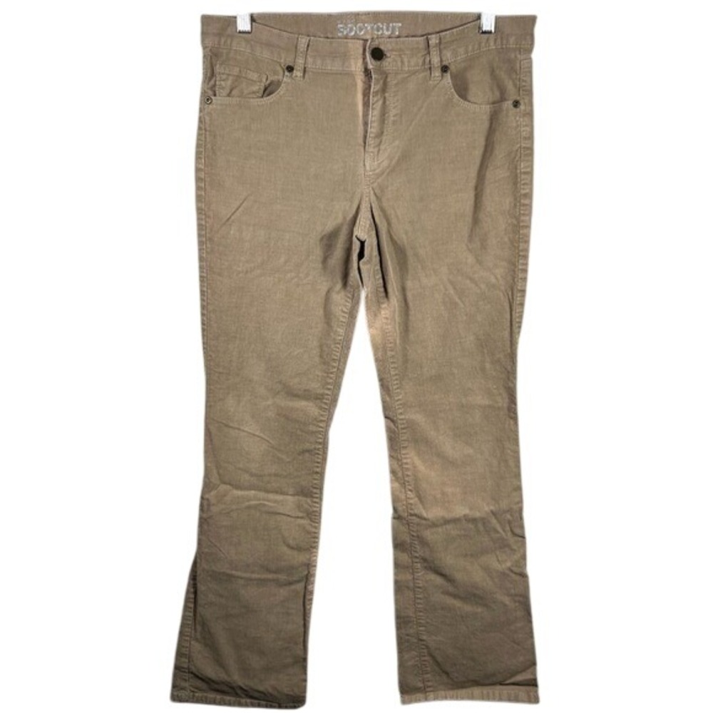 New York & Company Women's Brown Corduroy Pants Low Rise‎ Boot Cut Size 10